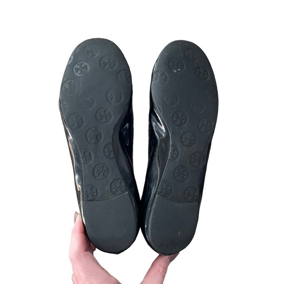 Tory Burch - Reva Black Patent Leather Flats Sz 7 - Picture 11 of 15
